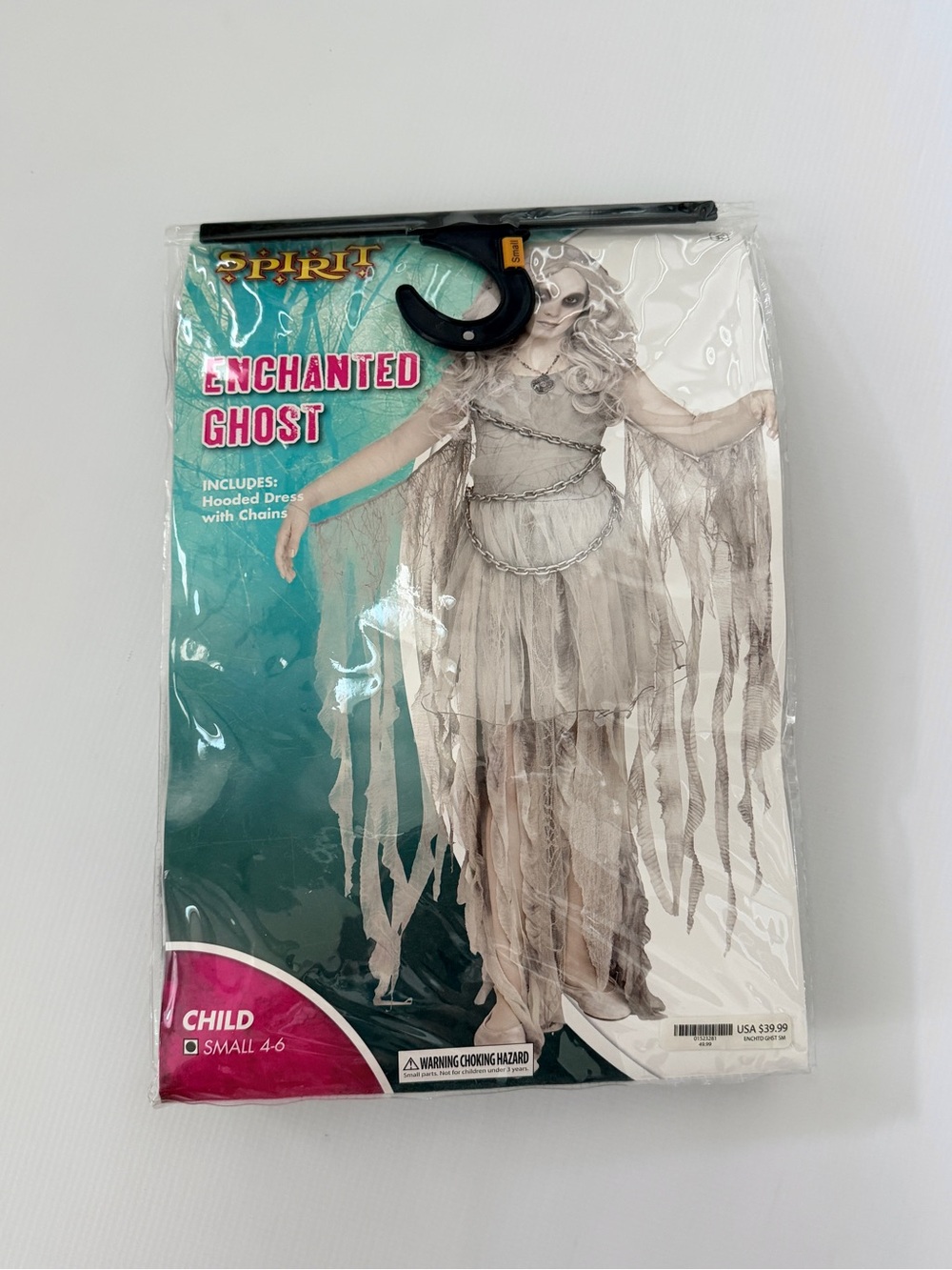 Spirit Halloween Enchanted Ghost Kids Costume Size 4-6
